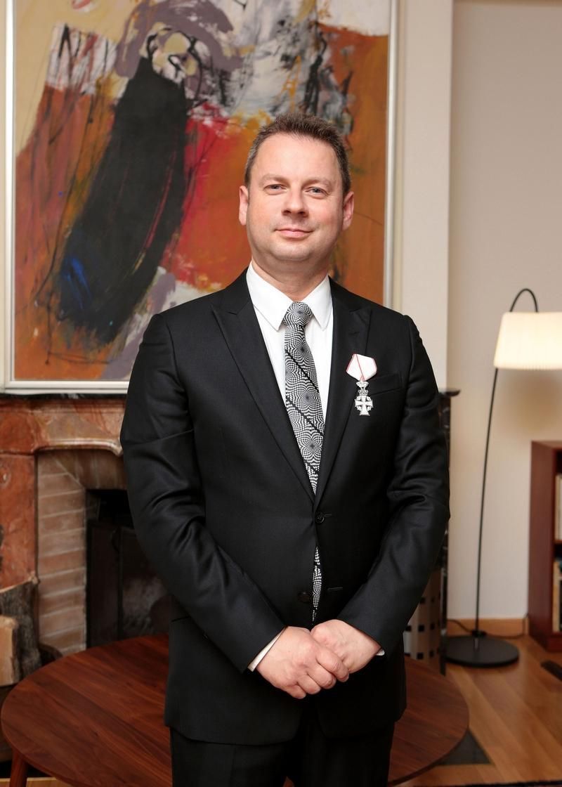 Zhivko Mukaetov conferred Honour Knight of Danish flag by Queen Margarete II of Denmark (1)