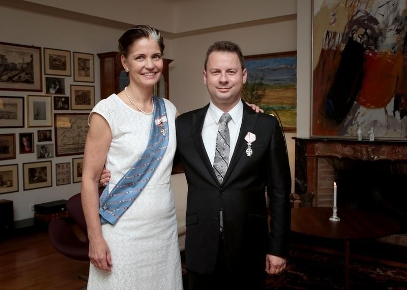 Zhivko Mukaetov conferred Honour Knight of Danish flag by Queen Margarete II of Denmark (1)
