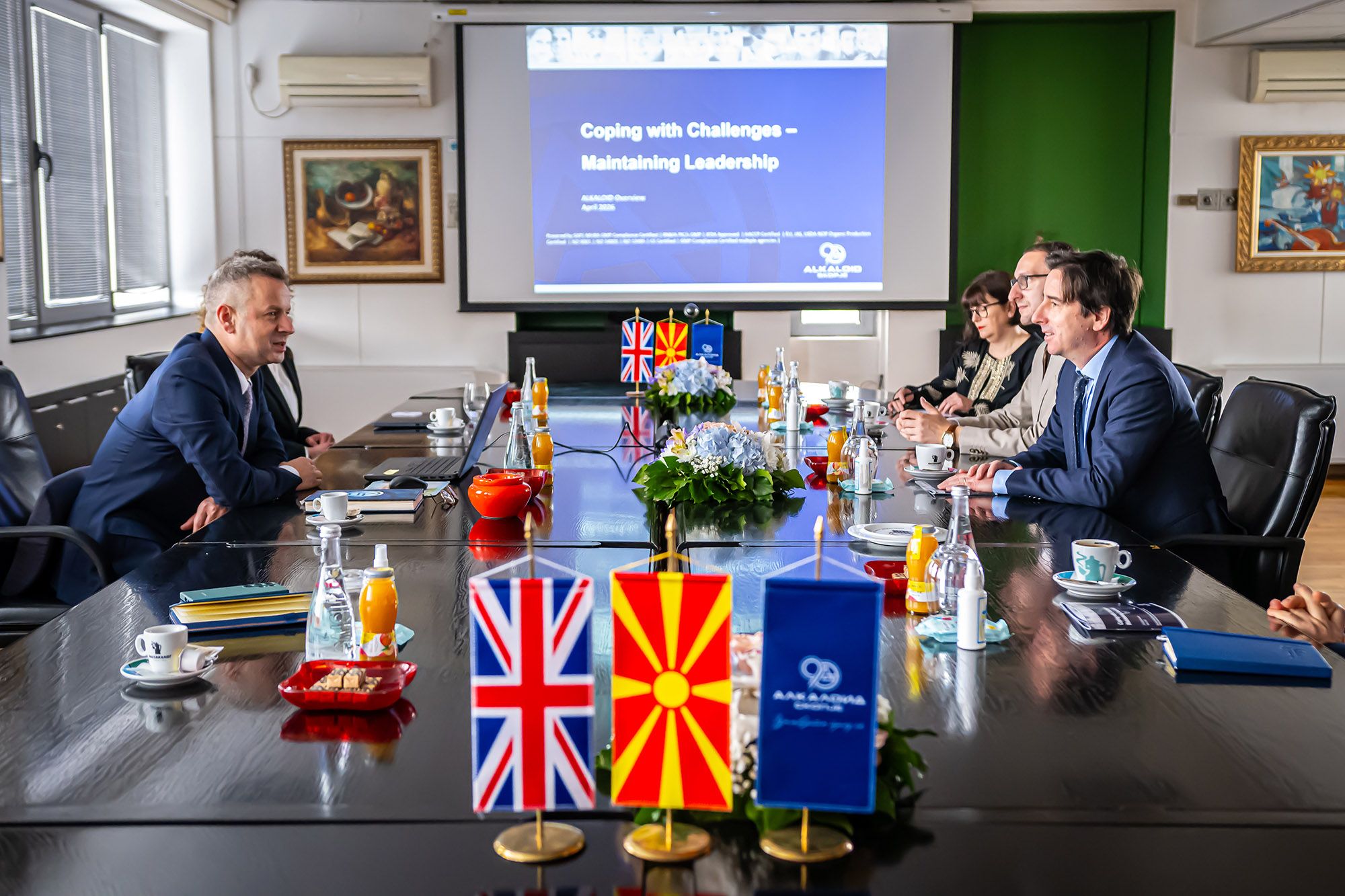 British Ambassador Pays an Official Working Visit to Alkaloid (1)