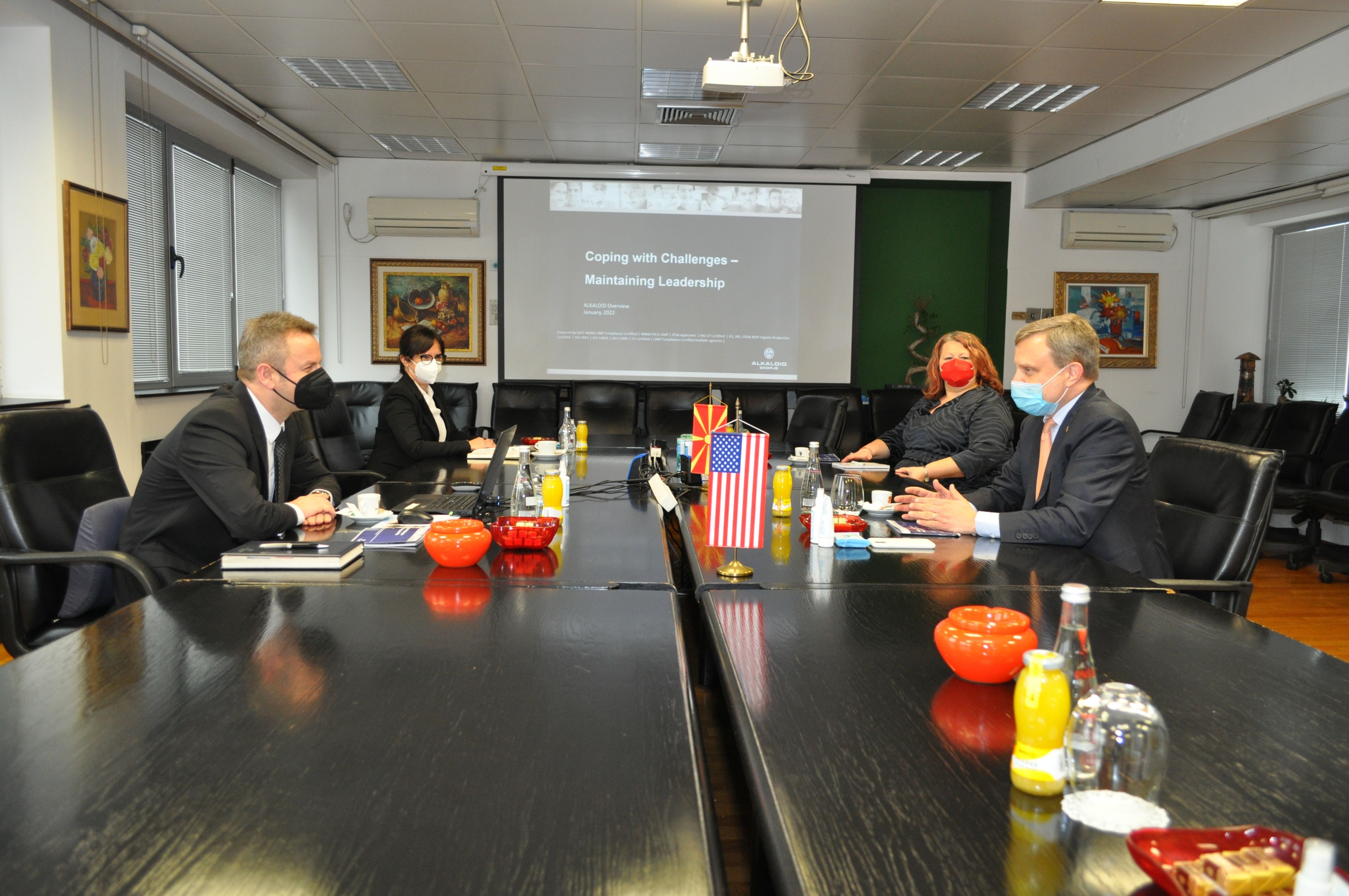 Eric Meyer, US Embassy’s Deputy Chief of Mission at Working Visit in “Alkaloid” (1)