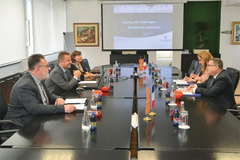 France’s ambassador to Macedonia pays official visit to Alkaloid (1)